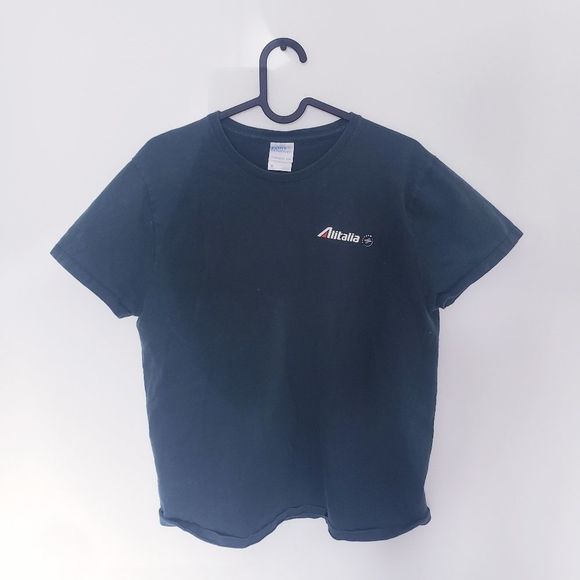 ✨2FOR15$✨Port And Company Alitalia Sky Team Green T-Shirt - Picture 12 of 13